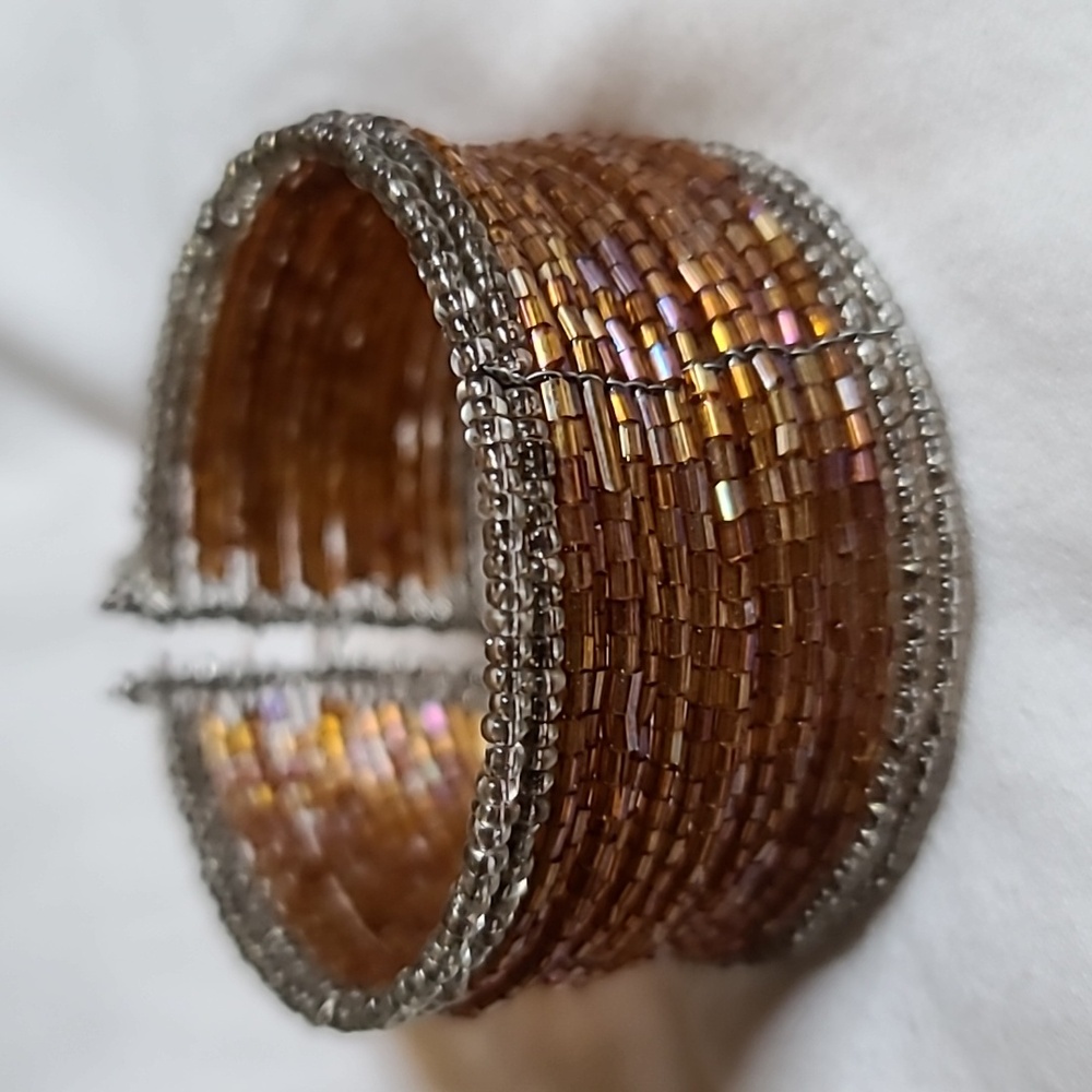 Bead cuff bracelet
